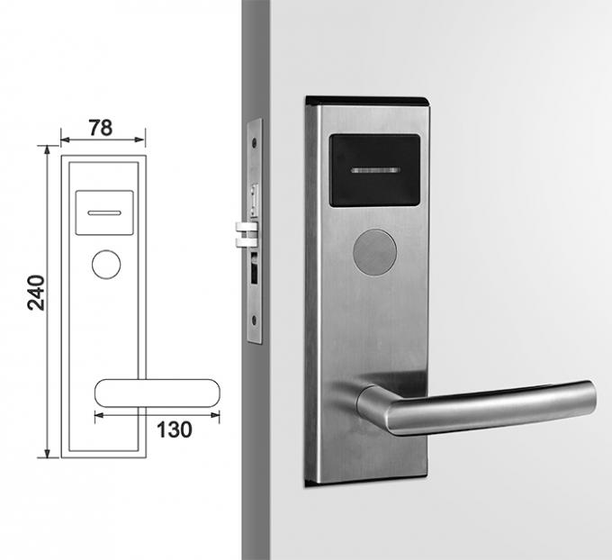 Ηλεκτρονική RFID κλειδαριά ξενοδοχείων ανοξείδωτου με το σύστημα κλειδαριών ProUSB