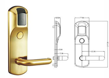 Σύστημα διαχείρισης V69 Υψηλής ασφάλειας Ηλεκτρική κλειδαριά πόρτας RFID κάρτα ξενοδοχείο έξυπνη κλειδαριά