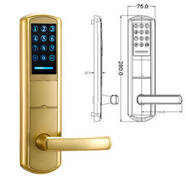 Χρομοζινκ κράμα χειριστή κλειδί κωδικό πρόσβασης έξυπνη κλειδαριά πόρτας