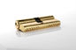 Ασφαλές χρυσό αντικατάσταση κλειδαριού κυλίνδρου ολίσθητος 70mm 2 κλειδιά με pin tumbler