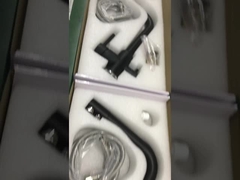 Γέφυρα-τοποθετημένο έξυπνο νερού στροφίγγων νικέλιο κουζινών τριών τρόπων ορείχαλκου πολλών χρήσεων