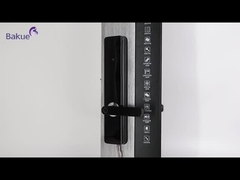 Μαύρο έξυπνο ευρωπαϊκό πρότυπο κλειδαριού θολωτής πόρτας APP λειτουργία Wifi