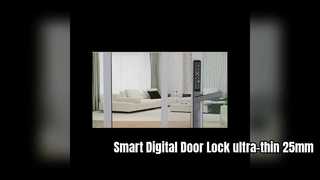Smart Digital Door Lock Εξαιρετικά λεπτό κλείδωμα APP 25mm για πόρτες οθόνης