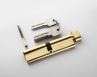 Χρυσό χάλκινο κλειδαριό πόρτας κυλίνδρος 110mm υψηλή ασφάλεια με γύρισμα του αντίχειρα