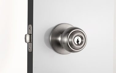Εξωτερική πόρτα Κύλινδρο Κουμπιά πόρτας Κλειδί Σατέν Νικέλιο Κουμπιά μοχλός
