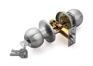 Υψηλή ασφάλεια Ιδιωτικότητα 35 - 55mm Πύλη σωληνοειδείς κλειδαριές μπάλα πόμολο κλειδαριές σατέν ανοξείδωτο