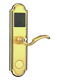 Χρυσόχρυσο ξενοδοχείο Ηλεκτρονική κλειδαριά με κάρτα / κλειδί λειτουργεί 288 * 73mm Μέγεθος πλάκας