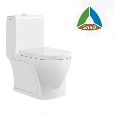 Εγκεκριμένο SASO ενός κομματιού ντουλάπι τουαλετών εμπορευμάτων λουτρών υγειονομικό στο ίδιο επίπεδο