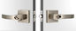 Σατέν νικελίου σωληνωτές κλειδαριές πόρτες υψηλής ασφάλειας 3 λαβάντια κλειδιά 60 mm Backset