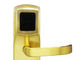 Ηλεκτρονική κάρτα Ξενοδοχειακή κλειδαριά πόρτας Χρυσό επιχρίστωση Τελεία ταιριάζει πάχος πόρτας 38 - 50 mm