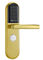 Χρυσό PVD έξυπνη ηλεκτρονική ψηφιακή κάρτα IC κωδικός πρόσβασης κλειδαριά πόρτας (SUS304)