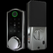 Απαίσια οθόνη έξυπνη κλειδαριά πόρτας κλειδαριά με δακτυλικά αποτυπώματα IC κάρτα κωδικός APP WiFi Control Deadbolt