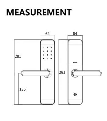 Bluetooth WiFi RFID Keyless έξυπνη κλειδαριά πόρτας για την είσοδο του σπιτιού πόρτα δωμάτιο πόρτα