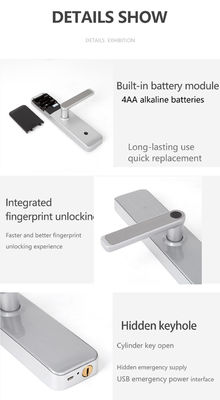 Bluetooth WiFi RFID Keyless έξυπνη κλειδαριά πόρτας για την είσοδο του σπιτιού πόρτα δωμάτιο πόρτα