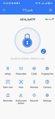 Βίντεο Cat Eye Palm Vein / Face Unlocking Wifi Smart Lock Αλουμίνιο IP65