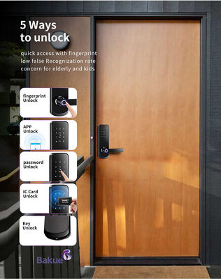 Ένδειξη πυρκαγιάς CE EN1634-1 EN14846 Πιστοποιημένη κλειδαριά πόρτας με δακτυλικό αποτύπωμα με μονοχρόνιο κωδικό πρόσβασης Χρονοδιαγράμμιση κωδικού πρόσβασης και eKey οποιαδήποτε ή οποιοσδήποτε πρόσβαση