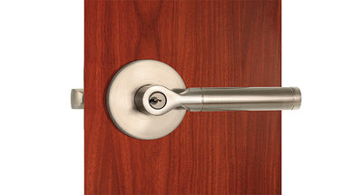 Σωληνοειδής υψηλή ασφάλεια 3 κλειδαριών πορτών νικελίου σατέν κραμάτων ψευδάργυρου κλειδιά ορείχαλκου