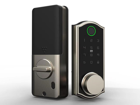 Επικεφαλής έξυπνη πόρτα κλειδαριά Deadbolt 4pcs AA μπαταρίες για ξύλινη πόρτα