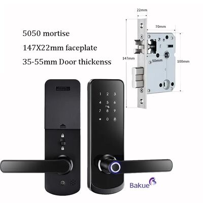 Ένδειξη πυρκαγιάς CE EN1634-1 EN14846 Πιστοποιημένη κλειδαριά πόρτας με δακτυλικό αποτύπωμα με μονοχρόνιο κωδικό πρόσβασης Χρονοδιαγράμμιση κωδικού πρόσβασης και eKey οποιαδήποτε ή οποιοσδήποτε πρόσβαση